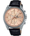 Casio Edifice EFV-610EL-5AUEF - Polshorloge - Quartz - Zwart Leer - Ø 41 mm