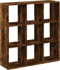 vidaXL - Kamerscherm - / - boekenkast - 102x29x103,5 - cm - hout - gerookt - eiken