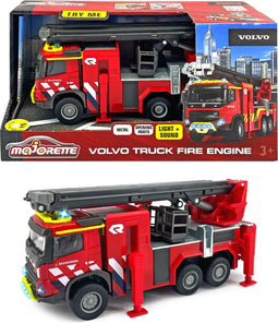 Majorette Volvo FMX - Brandweerwagen - Licht en geluid - 19 cm
