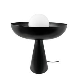 AVA - Tafellamp - Glasdome - Zwart