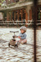 Scoot and Ride Highwaykick 1 - 2in1 Kickboard met Zitting - Verstelbare Hoogte - Bruin