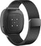 imoshion Milanees Watch bandje - Geschikt voor Fitbit Versa 4, Versa 3, Sense 2, Sense - Zwart - One Size
