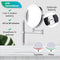 Mirlux Make Up Spiegel - Oplaadbaar - 7X Vergroting - LED Verlichting - Chroom