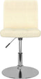 vidaXL - Eetkamerstoelen - 2 - st - draaibaar - stof - crèmekleurig