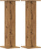 vidaXL - Speakerstandaards - 2 - st - 30x30x95 - cm - hout - artisanaal - eikenkleurig