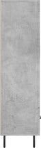vidaXL - Hoge - kast - 69,5x31x115 - cm - bewerkt - hout - betongrijs