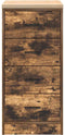 vidaXL - Garagekast - 40x51x85 - cm - massief - grenenhout - gerookt - eiken