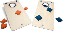 BS Toys Cornhole - Bean Bag Game - Buitenspeelgoed vanaf 8 Jaar - Houten Werpspel - Blauw en Oranje