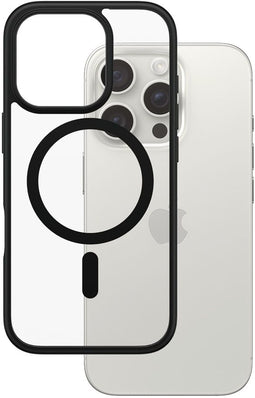 PanzerGlass - PG HardC Blk MagS iPhone 16 Pro - 100% gerecycled - Military Grade - Transparant