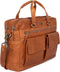 Leren Laptoptas - Utah - Brandy Cognac