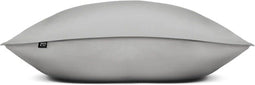 Zohome Kussensloop Satinado - Kussenhoes van 60x70 cm - Set van 2 stuks - 100% Katoen-Satijn - Grijs