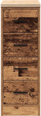 vidaXL - Garagekast - 30x51x85 - cm - massief - grenenhout - oud - hout
