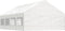 vidaXL - Prieel - met - dak - 8,92x5,88x3,75 - m - polyetheen - wit