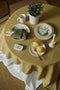 Laura Ashley Tafelkleed - Tafellaken - Kitchen Linen Collectables - Oil Geel - Streep - 140x240cm