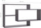 vidaXL - Wandschappen - 104x20x58,5 - cm - bewerkt - hout - hoogglans - grijs