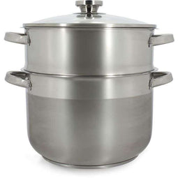 Couscoussier - MENASTYL - 4615450 - Roestvrij staal - 10 liter - Geschikt voor alle kookplaten, i...