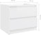 vidaXL - Nachtkastje - 50x39x43,5 - cm - bewerkt - hout - hoogglans - wit
