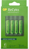 GP GP B421 - Lader Ni-MH - Laadt 4 accu's tegelijk - 2100mAh