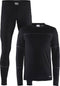 Craft Baselayer Set - Thermoset Heren - Vochtafvoerend - Black/Granite - Maat L