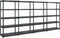 vidaXL - Opbergrek - 5-laags - 366x45,7x185 - cm - kunststof - zwart