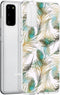 iMoshion Hoesje Geschikt voor Samsung Galaxy S20 Hoesje Siliconen - iMoshion Design hoesje - Goud / Meerkleurig / Groen / Golden Peacock