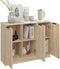 vidaXL - Dressoir - 90,5x30x70 - cm - bewerkt - hout - sonoma - eikenkleurig