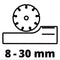Einhell TC-MA 1300 - Muurfrees - 1320 W - Ø125 mm - Groefdiepte 8-30 mm - Groefbreedte 8-26 mm - Incl. 2x diamantslijpschijven (2 stuks)