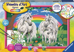 Tekeningen om te schilderen Ravensburger In the Land of Unicorns