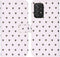 iMoshion Hoesje Geschikt voor Samsung Galaxy A52 (4G) / A52s / A52 (5G) Hoesje Met Pasjeshouder - iMoshion Design Softcase Bookcase - Wit / Zwart / Hearts Allover White