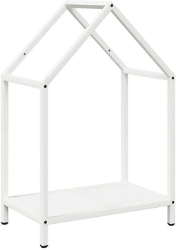 vidaXL - Brandhoutrek - 40x25x60 - cm - koudgewalst - staal - wit