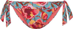 CYELL IN BLOOM - Bikinibroekje Laag Tie Side - Gebloemd Roze/Turquoise