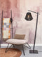 GOOD&MOJO Vloerlamp Merapi - Bamboe Zwart - 57x30x150cm - Modern - Staande lampen voor Woonkamer - Slaapkamer