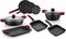 Antiaanbakpan BRA A411224 Zwart Rood Roestvrij staal Aluminium