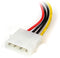 Startech.com 4-pins Molex naar linkshoekige SATA voedingskabeladapter - 15,24 cm