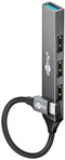 Goobay 74457 - USB-C Hub - 4x USB-poorten - Grijs