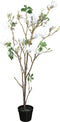 PTMD Magnolia Boom Kunstplant - H173 x Ø48 cm - Plastic Pot - Wit