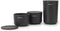 Brabantia ReNew - Opbergpotjes - set van 3 - Dark Grey (3-delig)