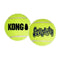 KONG SQUEAKAIR TENNISBAL GEEL MET PIEP LARGE 8 CM 2 ST