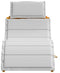 vidaXL - Ligbedden - met - Kussens - 2 - stuks - Lichtgrijs - Massief - Acaciahout