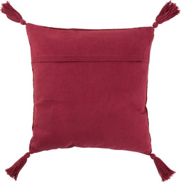 J-Line kussen Patroon - katoen - donkerrood