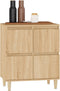 vidaXL - Dressoir - 60x35x70 - cm - bewerkt - hout - sonoma - eikenkleurig