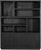 Vakkenkast Brussel XL 160 cm - zwart
