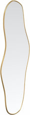vidaXL - Wandspiegel - 80x35 - cm - goudkleurig