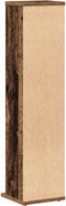 vidaXL - Cd-kast - 21x20x88 - cm - bewerkt - hout - oud - houtkleurig