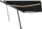 vidaXL - Luifel - handmatig - uittrekbaar - met - LED - 500x350 - cm - antracietkleur