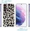 iMoshion Hoesje Geschikt voor Samsung Galaxy S22 Hoesje Siliconen - iMoshion Design hoesje - Goud / Golden Leopard