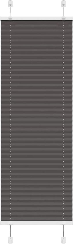 vidaXL - Plissé - rolgordijn - 40x100 - cm - stofbreedte - 39,4 - cm - polyester - zwart
