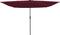 vidaXL - Vierkante - Tuinparasol - met - LED-verlichting - 295x245 - cm - Bordeauxrood