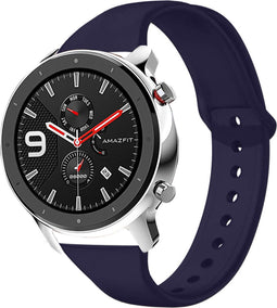 iMoshion Bandje Geschikt voor Amazfit GTR - iMoshion Siliconen bandje - Donkerblauw
