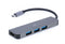 Gembird A-CM-COMBO2-01 - USB-C naar HDMI 4K 30Hz en 3x USB-A adapter - Grijs